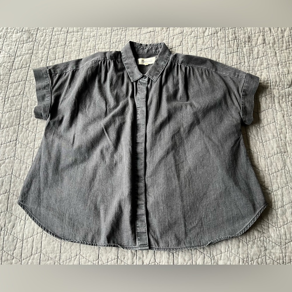 Madewell Denim Hilltop Shirt in Lunar Wash